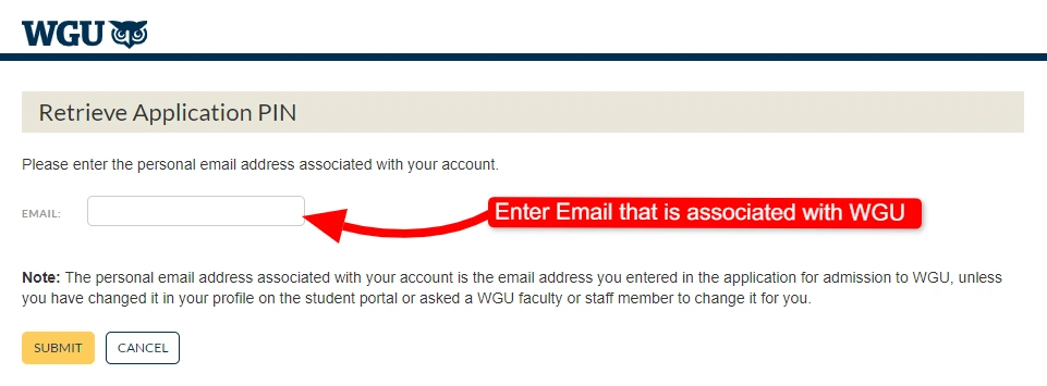 WGU Student Portal Login – Access Your Account and Courses for free 2 Application-PIN-Retrieval